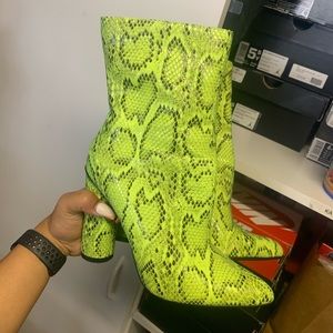 Fashion Nova Snakeskin booties